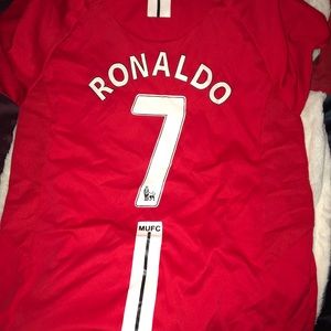 Red Ronaldo jersey